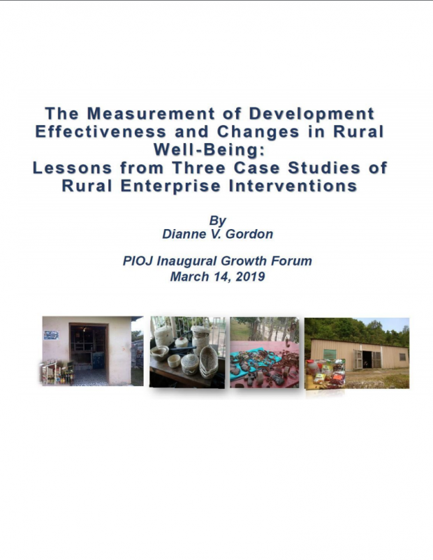 The Measurement of Development Effectiveness and Changes in Rural Well-being: Lessons from Three Case Studies of Rural Enterprise Interventions
